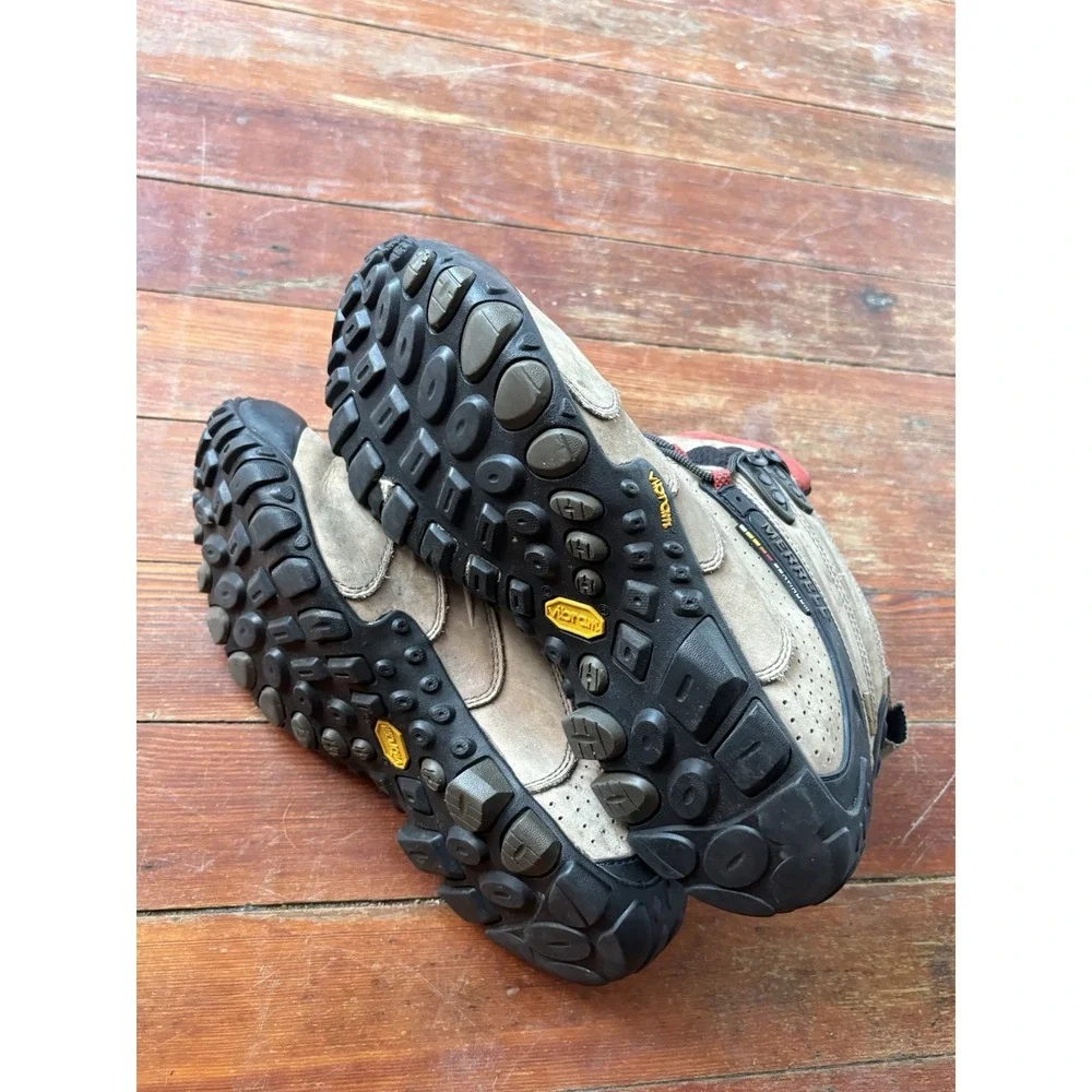 Merrell Men Continuum Hiking Trail Boots Walnut US 11 UK 10.5 EUR 45 Vibram Sole